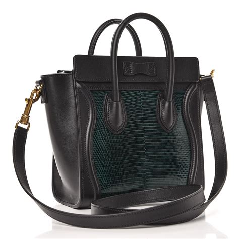 celine lizard trunk bag|Celine Lizard Luggage Nano .